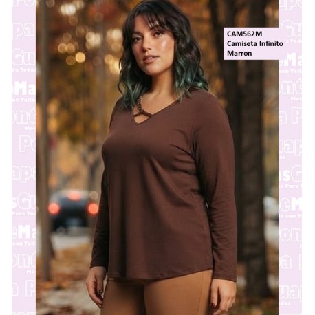 Camiseta Infinito Marron