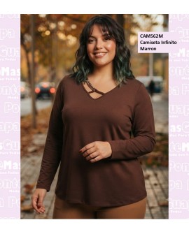 Camiseta Infinito Marron
