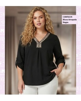 Blusa Amapola Negra
