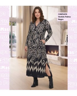 Vestido Palma Negro