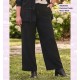 Pantalon Fluido Recto Black