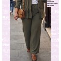 Pantalon Fluido Recto Kaki