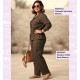 Pantalon Fluido Recto Marron