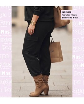 Pantalon Fluido Bombacho Black