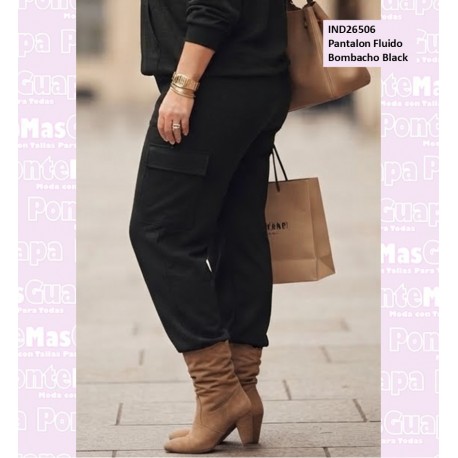 Pantalon Fluido Bombacho Black