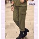 Pantalon Fluido Bombacho Kaki