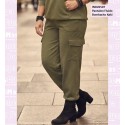 Pantalon Fluido Bombacho Kaki